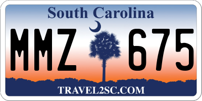 SC license plate MMZ675