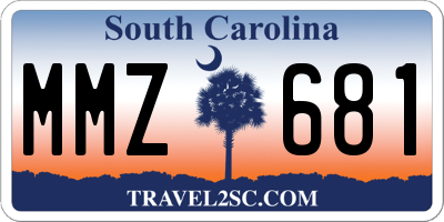 SC license plate MMZ681