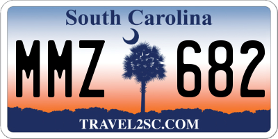 SC license plate MMZ682