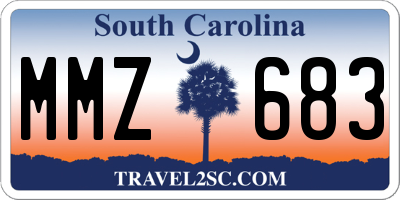 SC license plate MMZ683