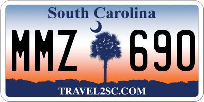 SC license plate MMZ690