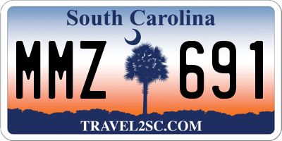 SC license plate MMZ691