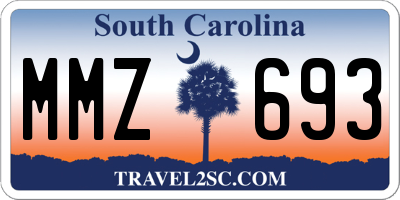 SC license plate MMZ693