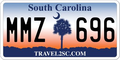SC license plate MMZ696