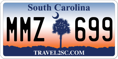 SC license plate MMZ699