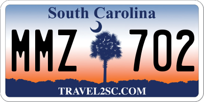 SC license plate MMZ702