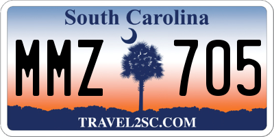 SC license plate MMZ705