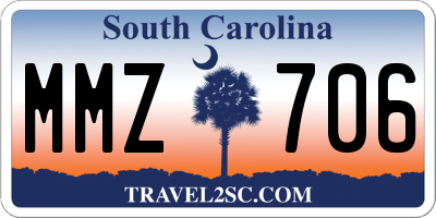 SC license plate MMZ706