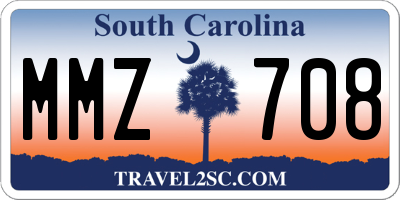 SC license plate MMZ708