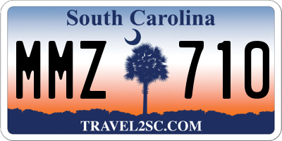 SC license plate MMZ710