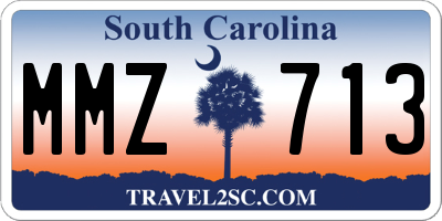 SC license plate MMZ713