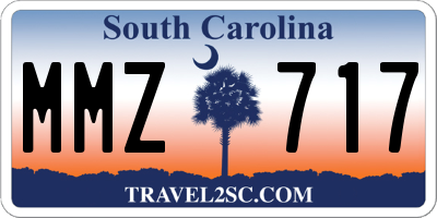 SC license plate MMZ717