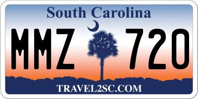 SC license plate MMZ720