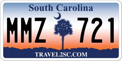 SC license plate MMZ721