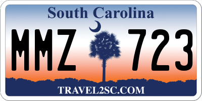 SC license plate MMZ723