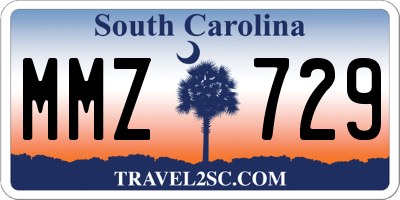 SC license plate MMZ729