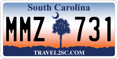SC license plate MMZ731