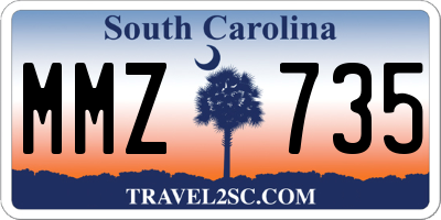 SC license plate MMZ735