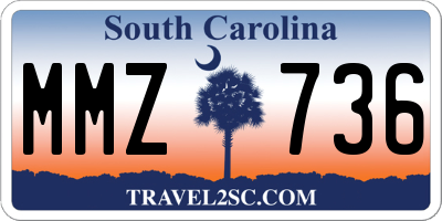 SC license plate MMZ736