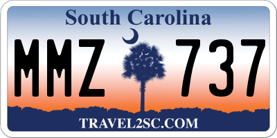 SC license plate MMZ737
