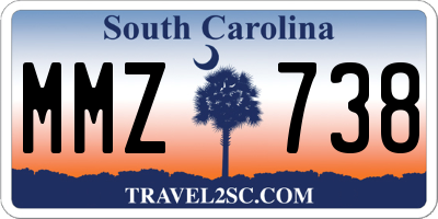 SC license plate MMZ738