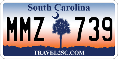 SC license plate MMZ739