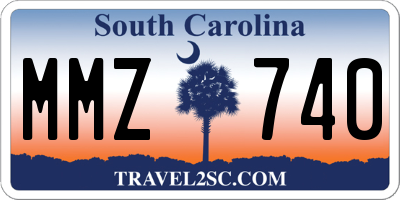 SC license plate MMZ740