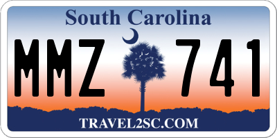 SC license plate MMZ741