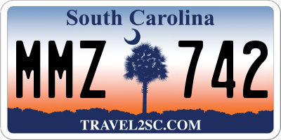 SC license plate MMZ742