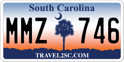 SC license plate MMZ746