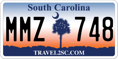SC license plate MMZ748