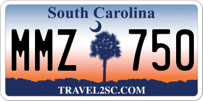 SC license plate MMZ750