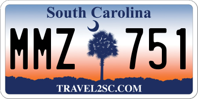 SC license plate MMZ751