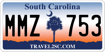 SC license plate MMZ753