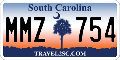 SC license plate MMZ754