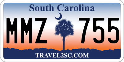 SC license plate MMZ755