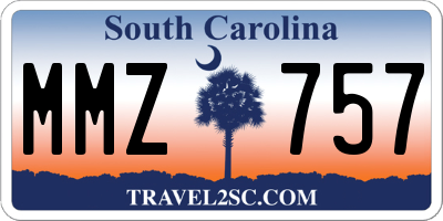 SC license plate MMZ757