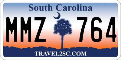 SC license plate MMZ764