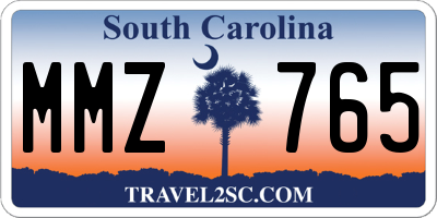 SC license plate MMZ765