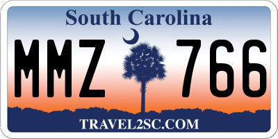 SC license plate MMZ766