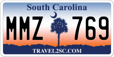 SC license plate MMZ769