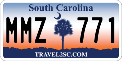 SC license plate MMZ771
