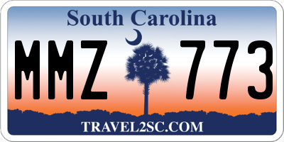 SC license plate MMZ773