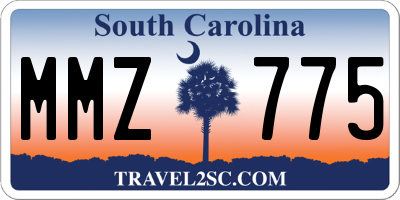 SC license plate MMZ775