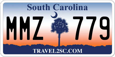SC license plate MMZ779
