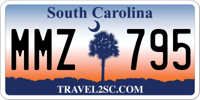 SC license plate MMZ795