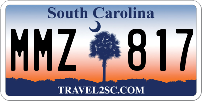 SC license plate MMZ817