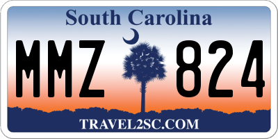 SC license plate MMZ824