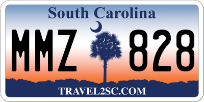 SC license plate MMZ828