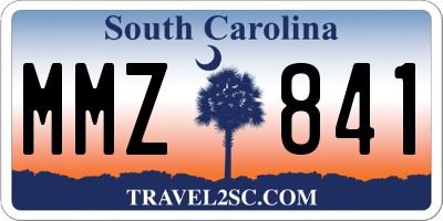 SC license plate MMZ841